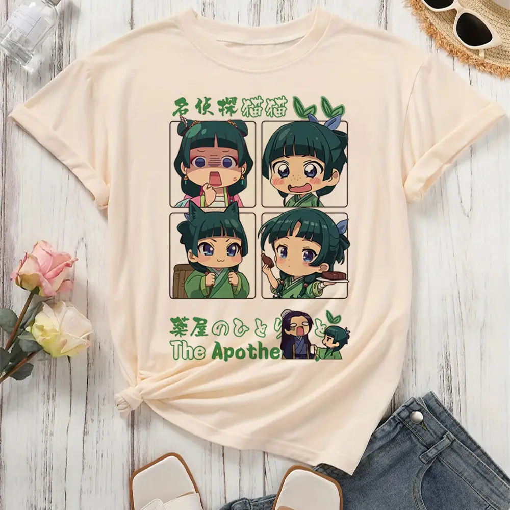 Maomao the Apothecary Diaries t-shirt girl Gothic Grunge Colorful top tees 2000s Vintage Digital Psychedelic aesthetic