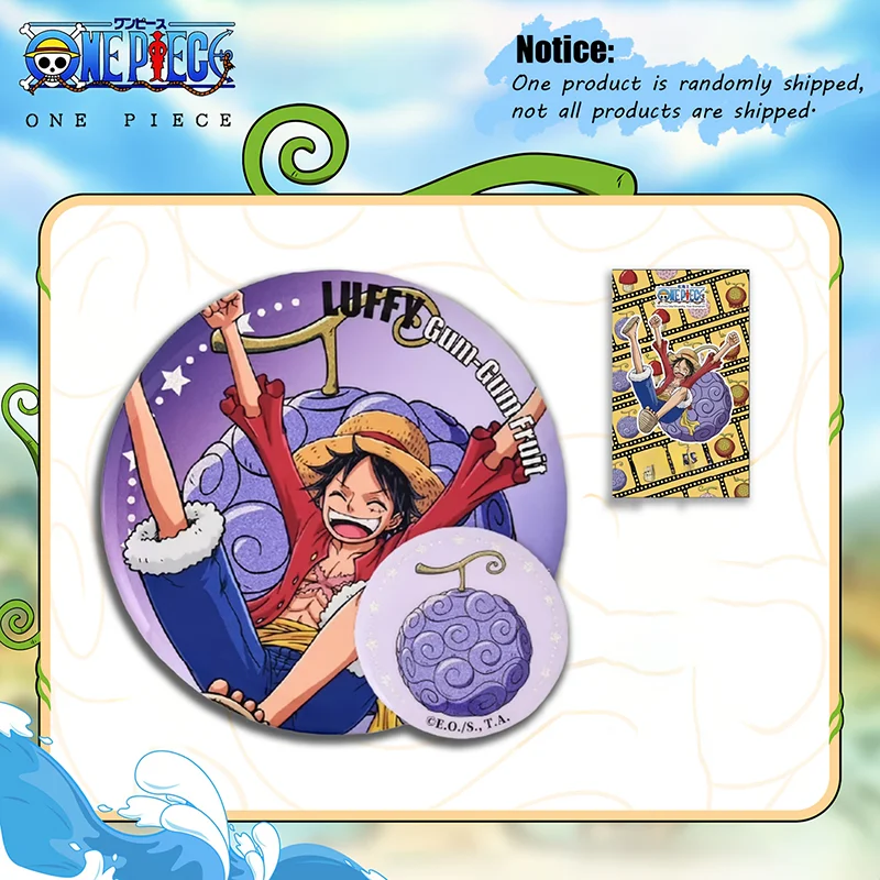 1pc Official ONE PIECE Devil Fruit User Badge Blind Box — includes a secret variant, a collectible decorative display gift.