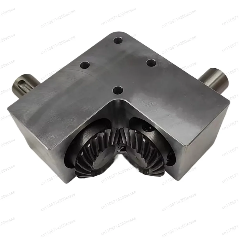 

90 degree reversing corner gear reduction ratio 1:1 shaft diameter 20mm right angle transmission helical bevel gearbox with key