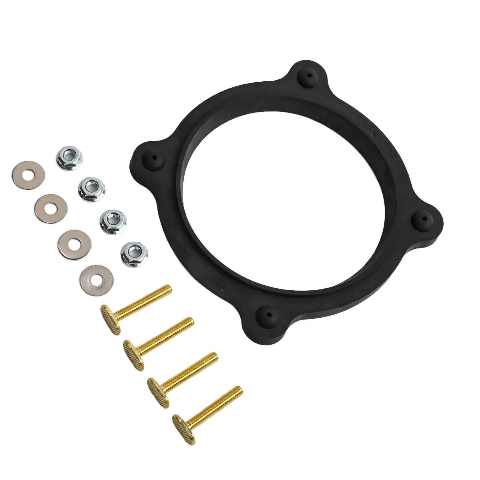 RV Maintenance Black RV Toilet Seal Kit RV Plumbing Repair Includes Mounting Hardware Long-lasting Performance