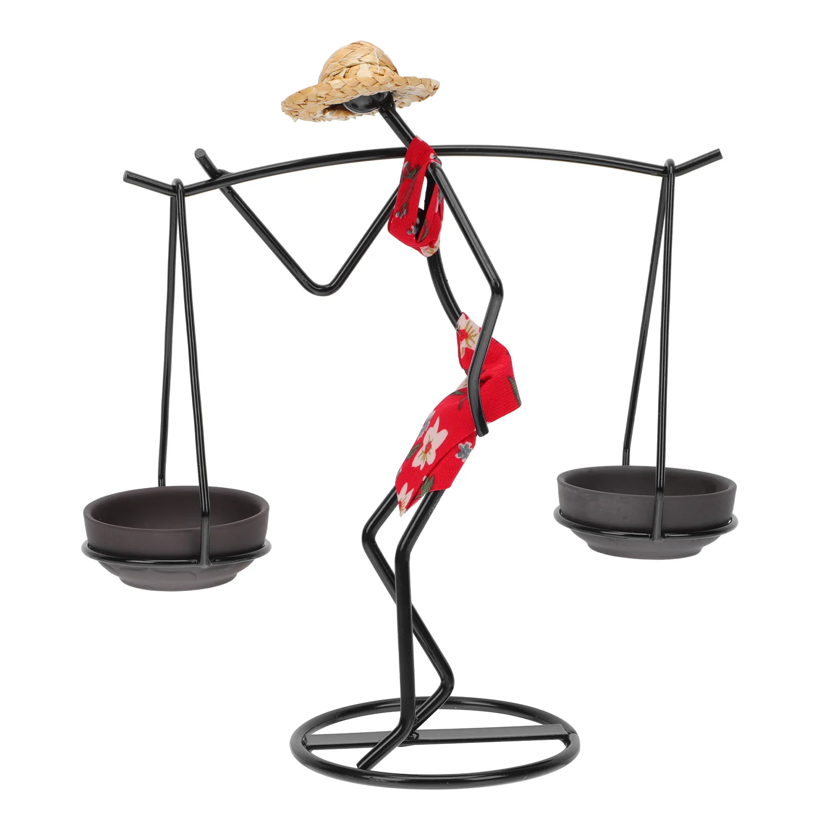 Red Candlestick for Decor Creative Girls Carrying Load Shape Romantic Candleholder Strong Material Chic Lovely Design