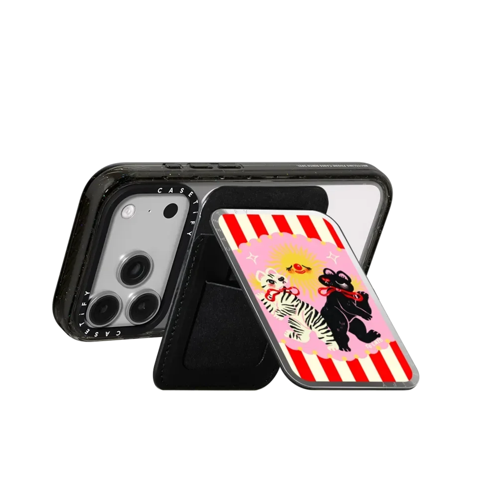 CASETiFY Animal Circus Cartoon Series Magnetic Phone Holder Card Pack for iPhone 17 16 15 14 13 12 11for Samsung S25 S26 A57 A36 view 4