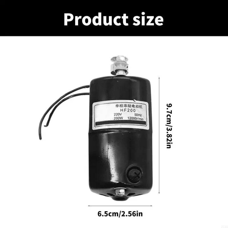 77JA 12000R/MIN 200W في اتجاه عقارب الساعة المحرك العمودي مفتاح القطع المقطع الاستبدال محرك