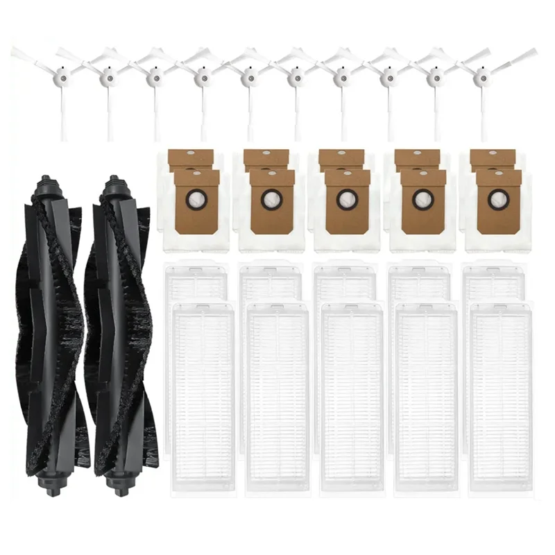 ABBK-Viomi Alpha 3 Pro / VXVC26 ロボット掃除機用ローラー、サイドブラシ、Hepaフィルター、ダストバッグ、アクセサリー、交換用スペアパーツ