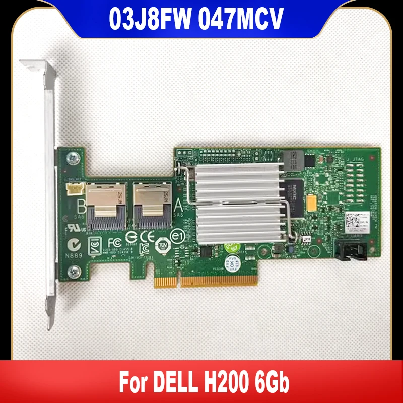 

03J8FW 047MCV Original For Dell H200 SATA3 SSD SAS Array Card RAID Card CN-03J8FW CN-047MCV High Quality