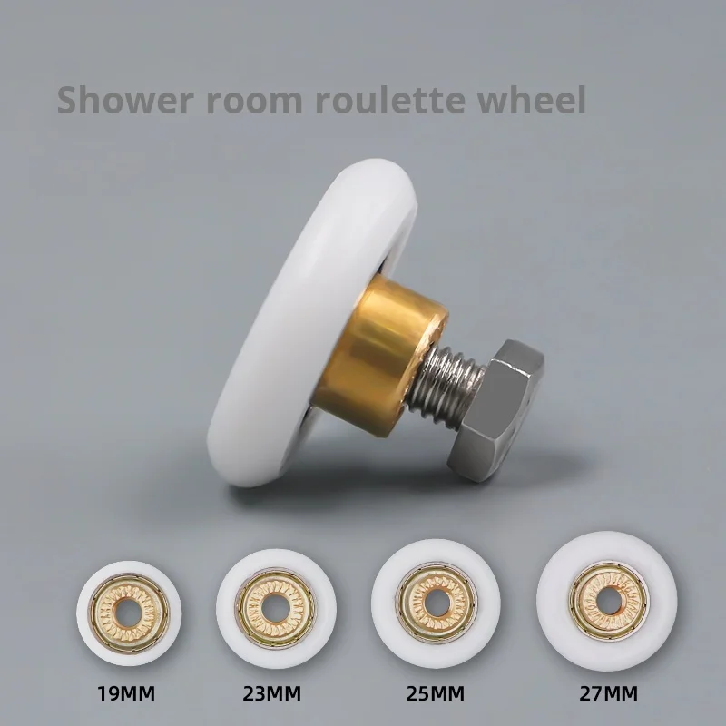 

Shower Room Pulley Sliding Arc Door Hanging Wheel Old-fashioned Bathroom Glass Sliding Door Track Roller Single Wheel Bearing