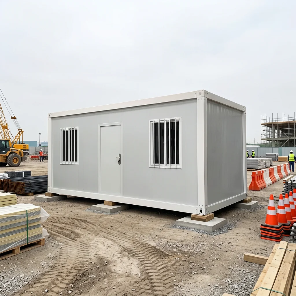 Minimalist Style Inexpensive Construction Site Container Windproof Rainproof Outdoor Living Container House Sturdy Prefab House