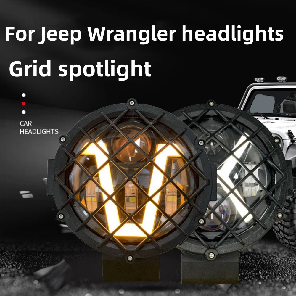 7inch 12V 24V Car LED Work Light Bar Driving Lamp For Jeep Offroad 4x4s Car ATV UTV SUV 60W Spot Light Tractor Truck Work Lamp