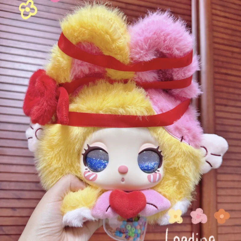 

Liila Marshmallow Bunny Bag Series Baby Three Cute Soft Plush Vinyl Cute Doll Figure Mystery Box Collection Girl Graduation Gift