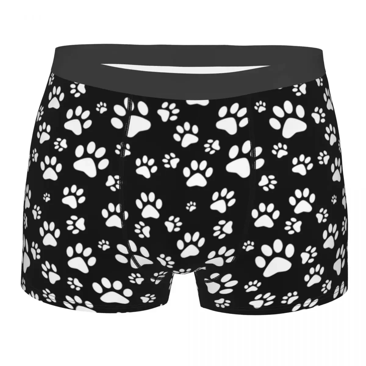 Custom Dog Paw Print Love Pattern Best Gift Boxers Shorts Men Animal Footprint Briefs Underwear Fashion Underpants