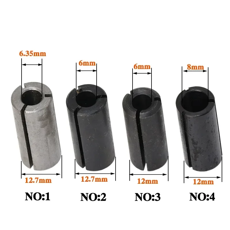 1PC Milling Cutter Transfer Chuck Set Converter Adaptor Connector For Electric Router Wood Cutters CNC Router Bit Tool