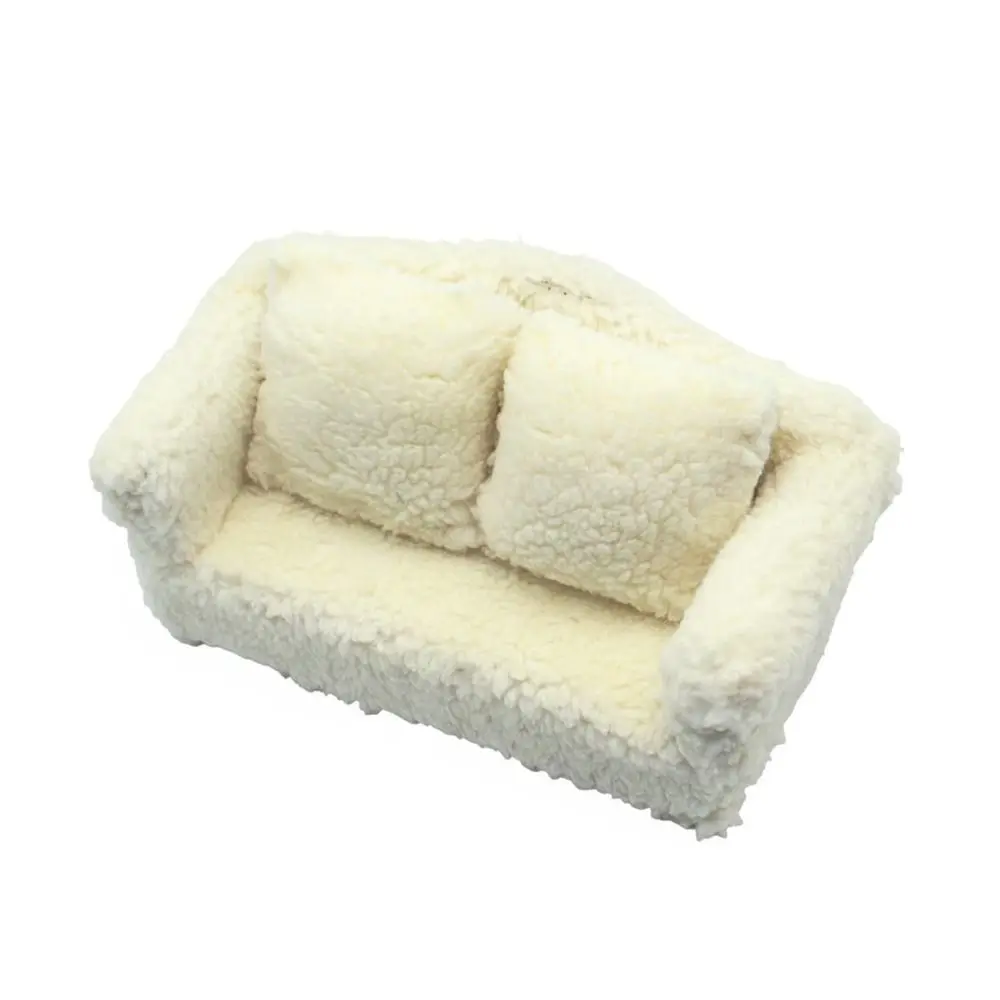 1:12 1:6 Poppenhuis Bank Witte Scène Model Poppenhuis Accessoires Zandtafel Meubels Poppenhuis Meubels Model