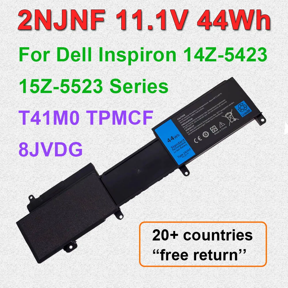 

Аккумулятор для ноутбука 2NJNF для Dell Inspiron 14z-5423 15z-5523 серии T41M0 TPMCF 8JVDG 11,1 В 44 Втч Высококачественная литий-ионная аккумуляторная батарея