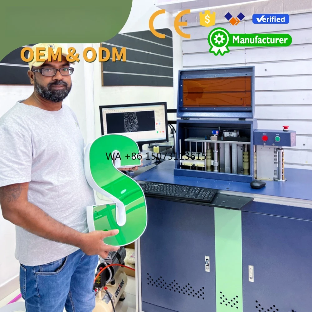 

New Cnc Acrylic Metal Channel Letter Bending Notching Machine for Signage Letters