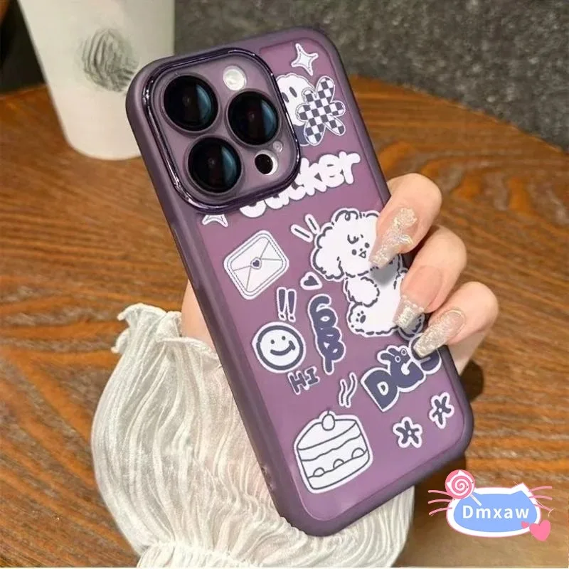 حافظة هاتف شفافة على شكل جرو لطيفة لهاتف Tecno Spark 40C 40 Pro Plus 30C 30 Pro 20 Pro Plus 20C 10C 9 8C 6 GO 2 1 2025 4G 5G غطاء ناعم