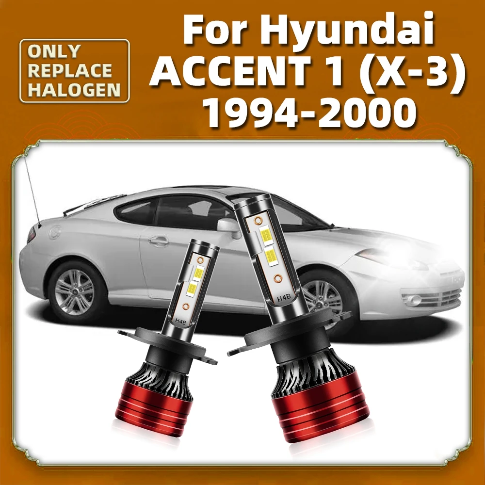 

LED Headlights Car 16000LM 120W 12V Auto Headlamps Bulbs with CSP For Hyundai Accent 1 (X-3) 1994 1995 1996 1997 1998 1999 2000