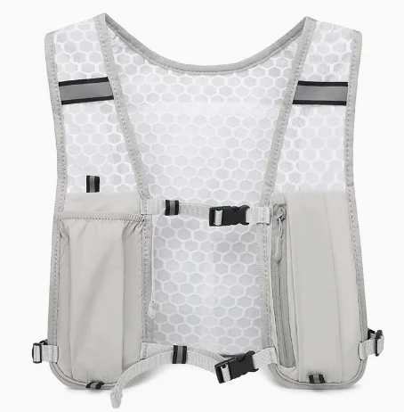Reflective Lightweight Running Vest for Biking & Sports with Hydration Chest Pack Phone Storage Pocket Outdoor Gear