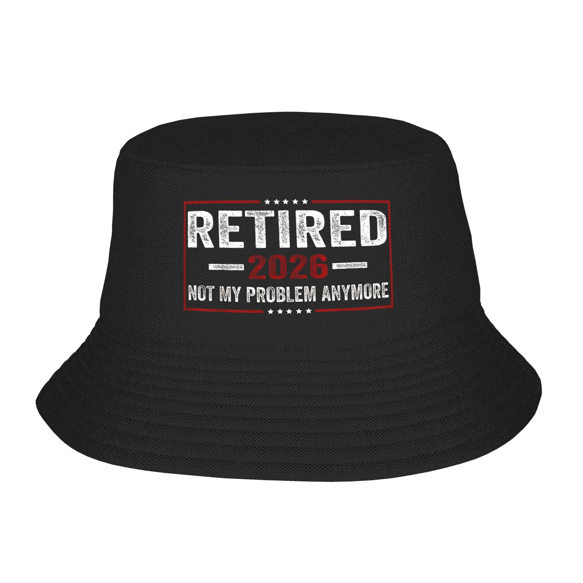 Girl Kawaii Bucket Hats Funny Retired 2026 Worked My Whole life Accessories Bob Hat For Beach Headwear UV Protection