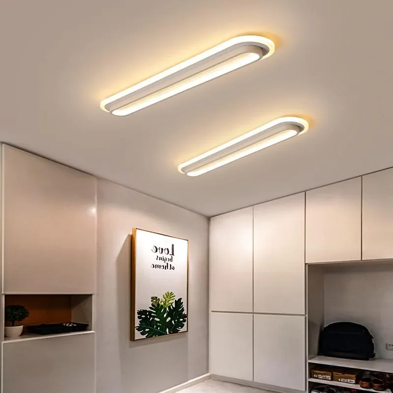 

Chandeliers Home Modern Led Chandelier For Living Room Bedroom Corridor Rectangle Deco 110V 220V Ceiling Lighting