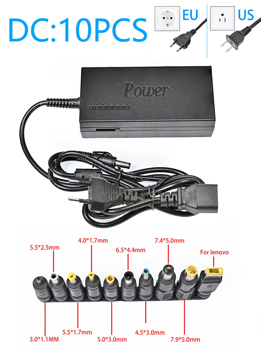 96W Universele AC Laptop Power Adapter 12V 15V 16V 18V 19V 4.5A 20V 24V Oplader Draagbare Voor Asus Acer Sony Lenovo Dell Hp MSI