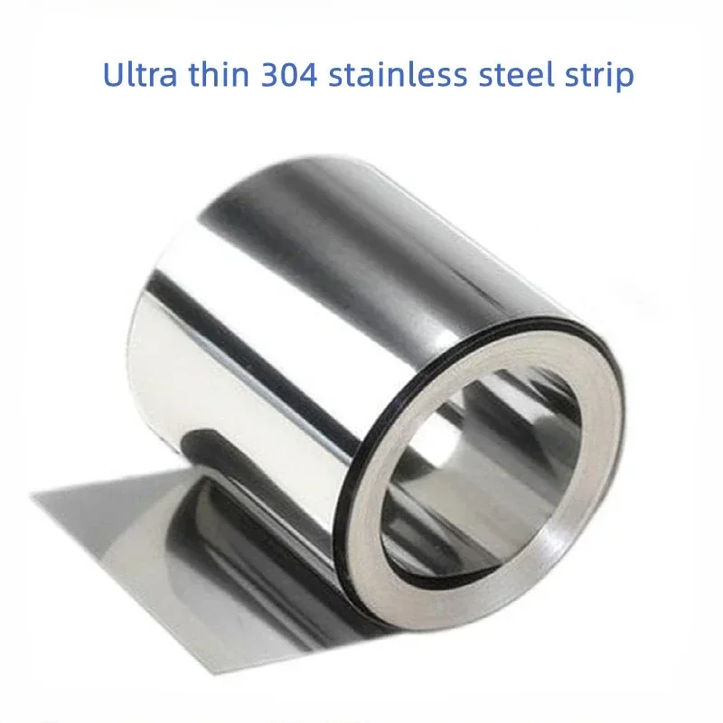 Ultra thin 304 stainless steel strip (thickness 0.01mm/0.02mm/0.03mm/0.05mm)