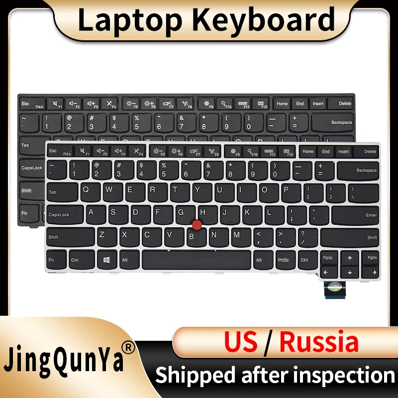 US/Russian Backlit Laptop Keyboard For Lenovo ThinkPad 13 T460S T470S NEW S2 T460P T470P 00UR367 01ER881 Replacement