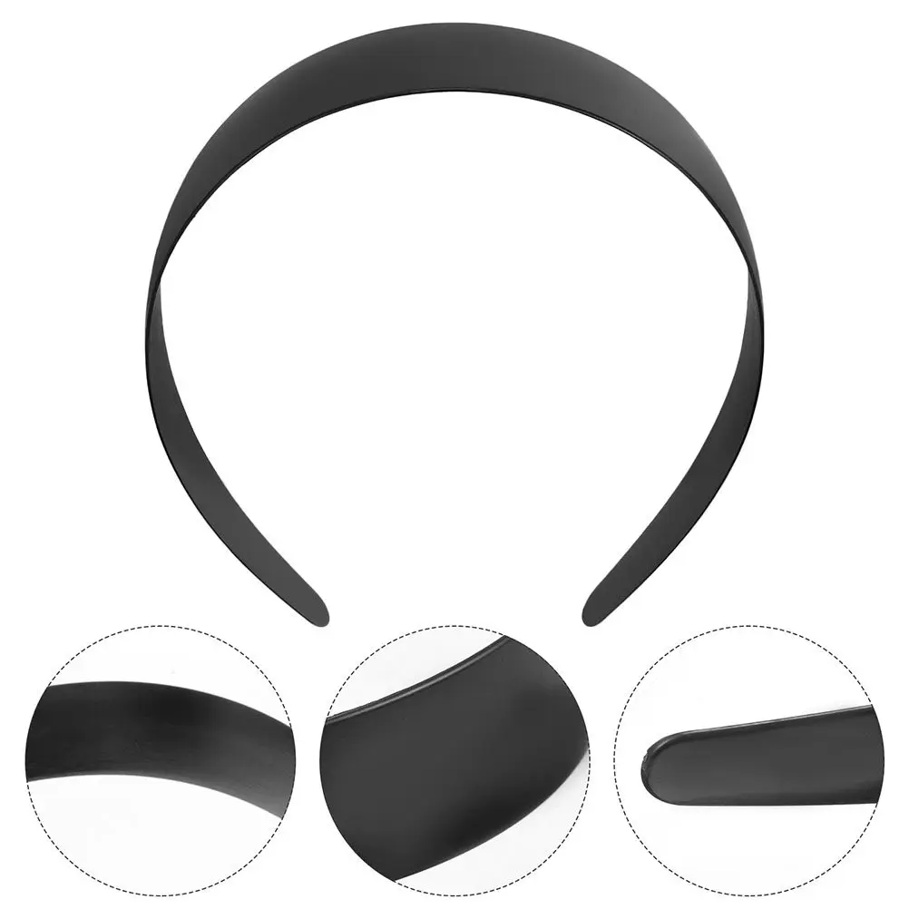 

10 шт. однотонных основ для повязок на голову для рукоделия, прочные толстые пластиковые повязки оптом, широкие однотонные повязки для волос для женщин и девочек, для макияжа