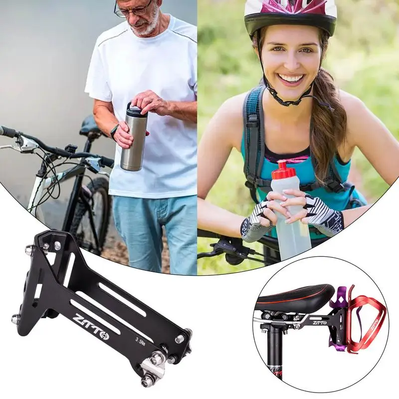 Bike Bottle Holder Extension Cage Racket Kettle Stand Seat Holder Mount Lightweight Durable Water Bottle Cage Extension Rack For