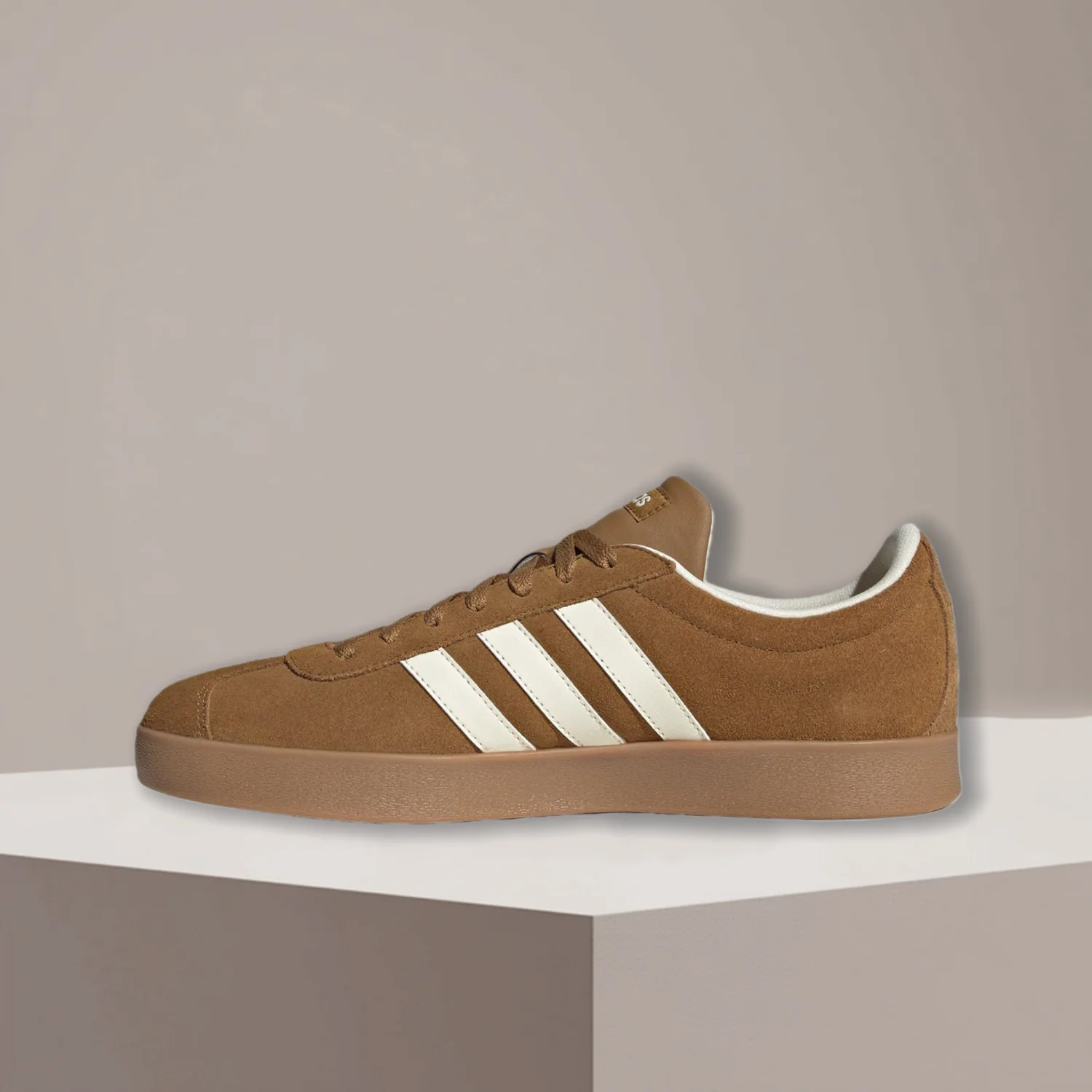 

Adidas Vl Court Classic Unisex Удобные, универсальные, нескользящие, прочные туфли для скейтбординга с низким верхом Коричневые KK3773