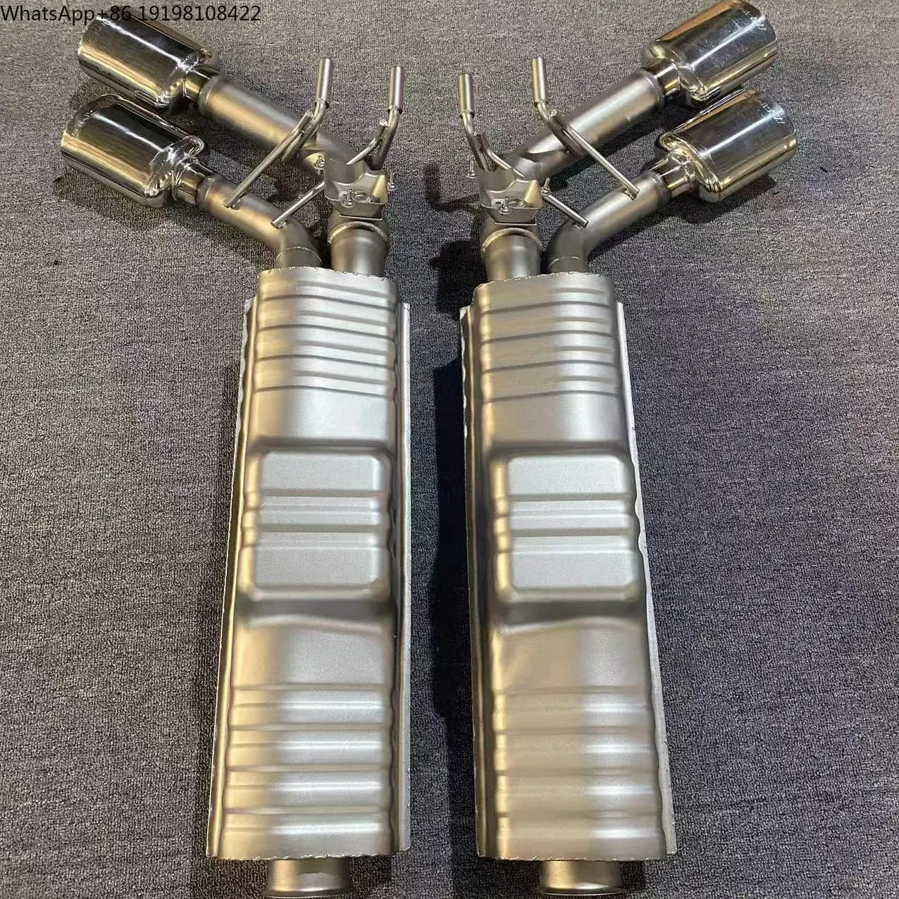 

G350 G550 G500 G63 Modified Sport Exhaust Pipe with Valve Sound Tailpipe for Mercedes-Benz