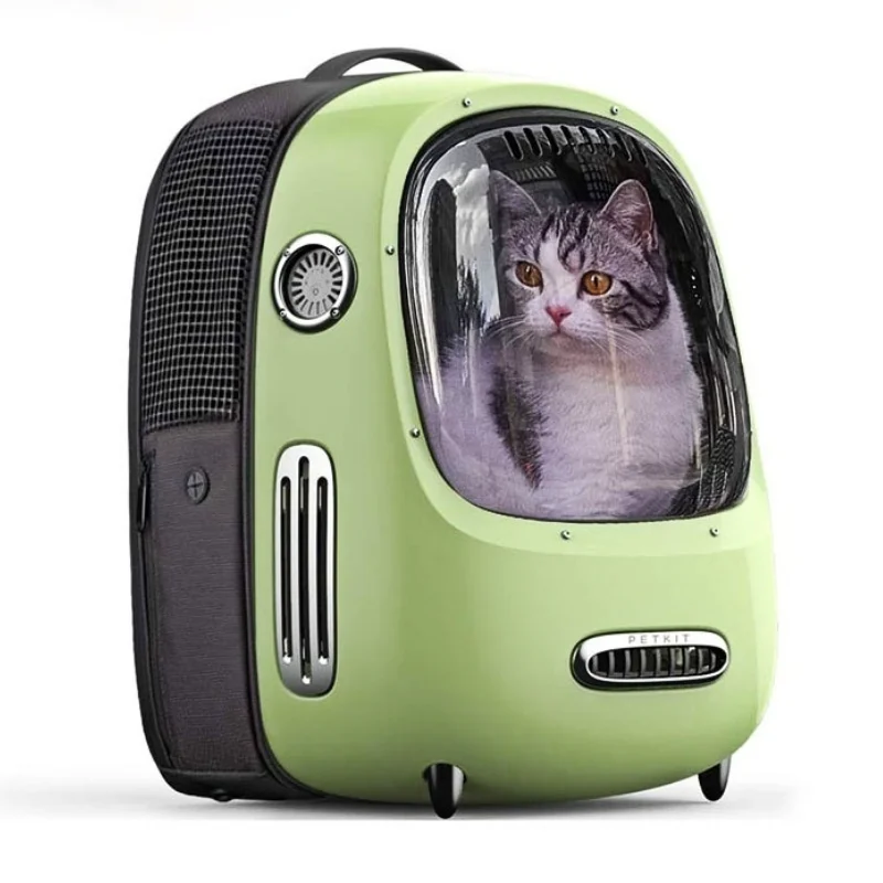 

PETKIT Vintage Style Travel Window Pet Cat Backpack Carrier Bag Waterproof Breathable pet travel bag dog cat space capsule