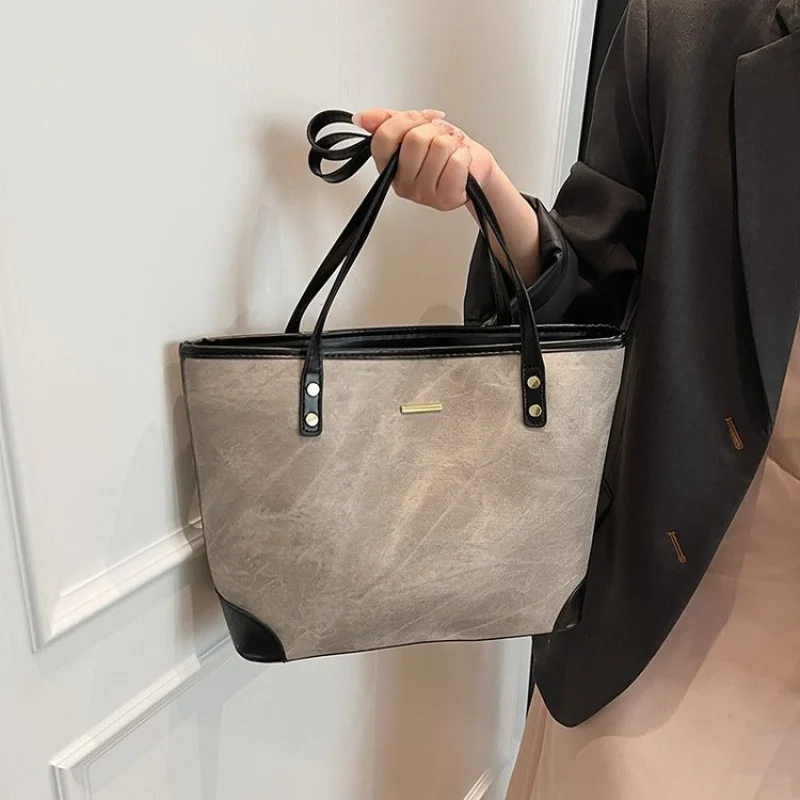 Hochwertige Damen-Umhängetasche aus Mikrofaser-Leder, Boasting Paris, hochwertiger Pendler, leicht, weich, täglicher Look ​