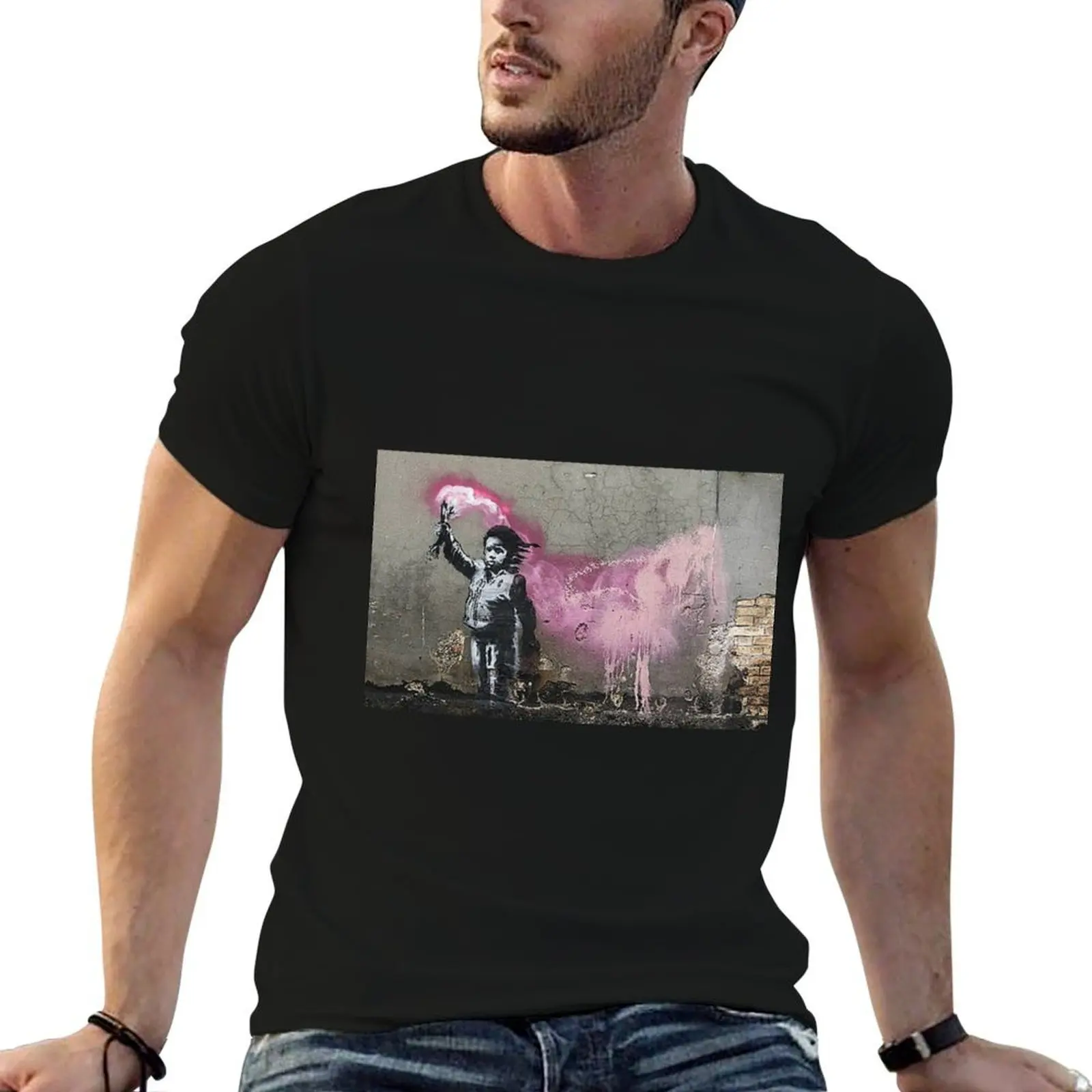 

MIGRANT CHILD - VENICE #8 T-Shirt essential t shirt man t shirts high quality luxury brand funny t shirts cotton T-shirt