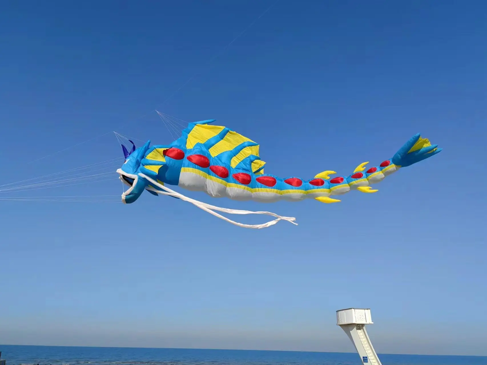 Hàng Mới Về 15M Rồng Gyarados Dòng Giặt Bơm Hơi Mềm RIPSTOP NYLON Diều