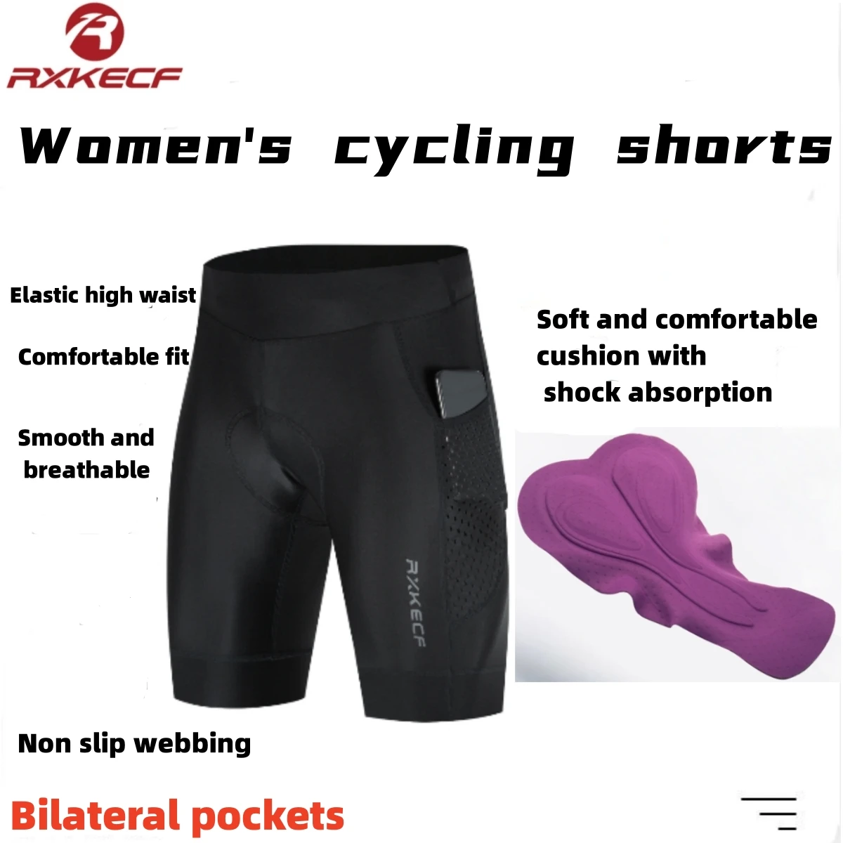 RXKECF Women Cycling Shorts 3D Gel Padded Shockproof MTB Mountian Bicycle Shorts Road Racing Bike Shorts Summer Outfit Clothes