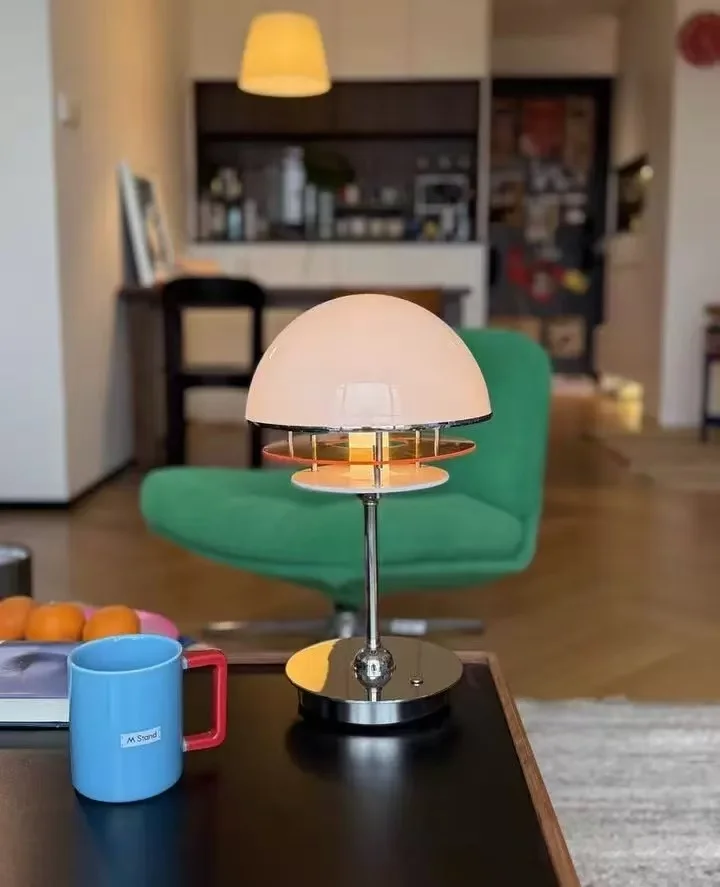 Mid Century Bauhaus Floor Lamp Sunset Projection LED Standing Light for Living Room Bedroom Study Warm Retro Creative Home Decor
