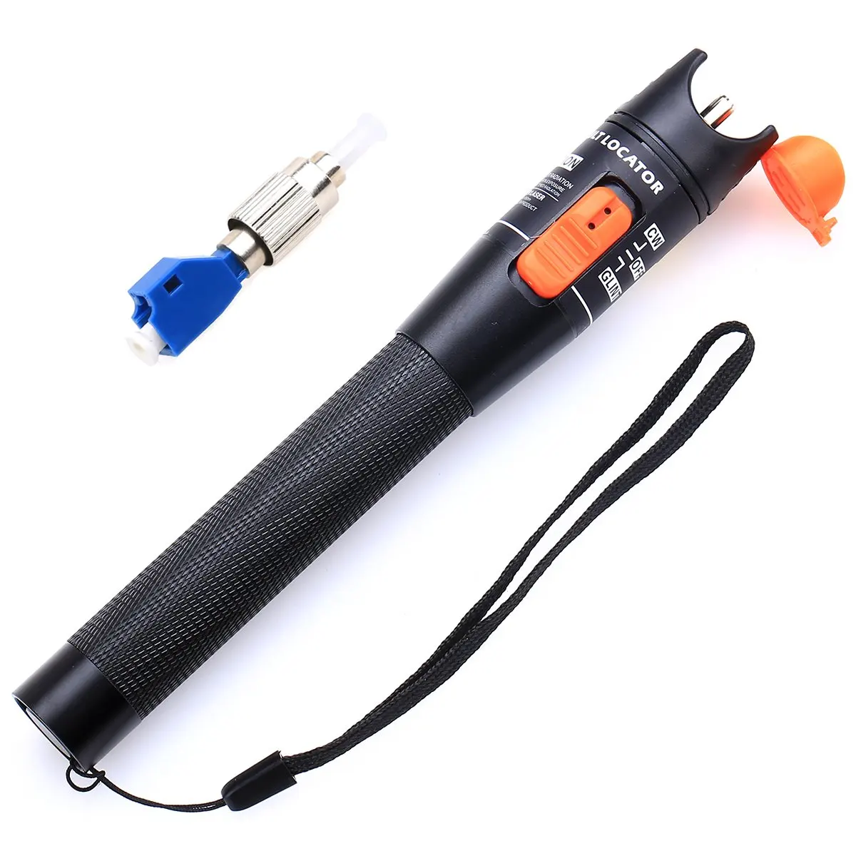 Visual Fault Locator Fiber Optic Cable Tester Tools Aluminium Alloy 10mw VFL for FC,SC,ST & LC Adapters