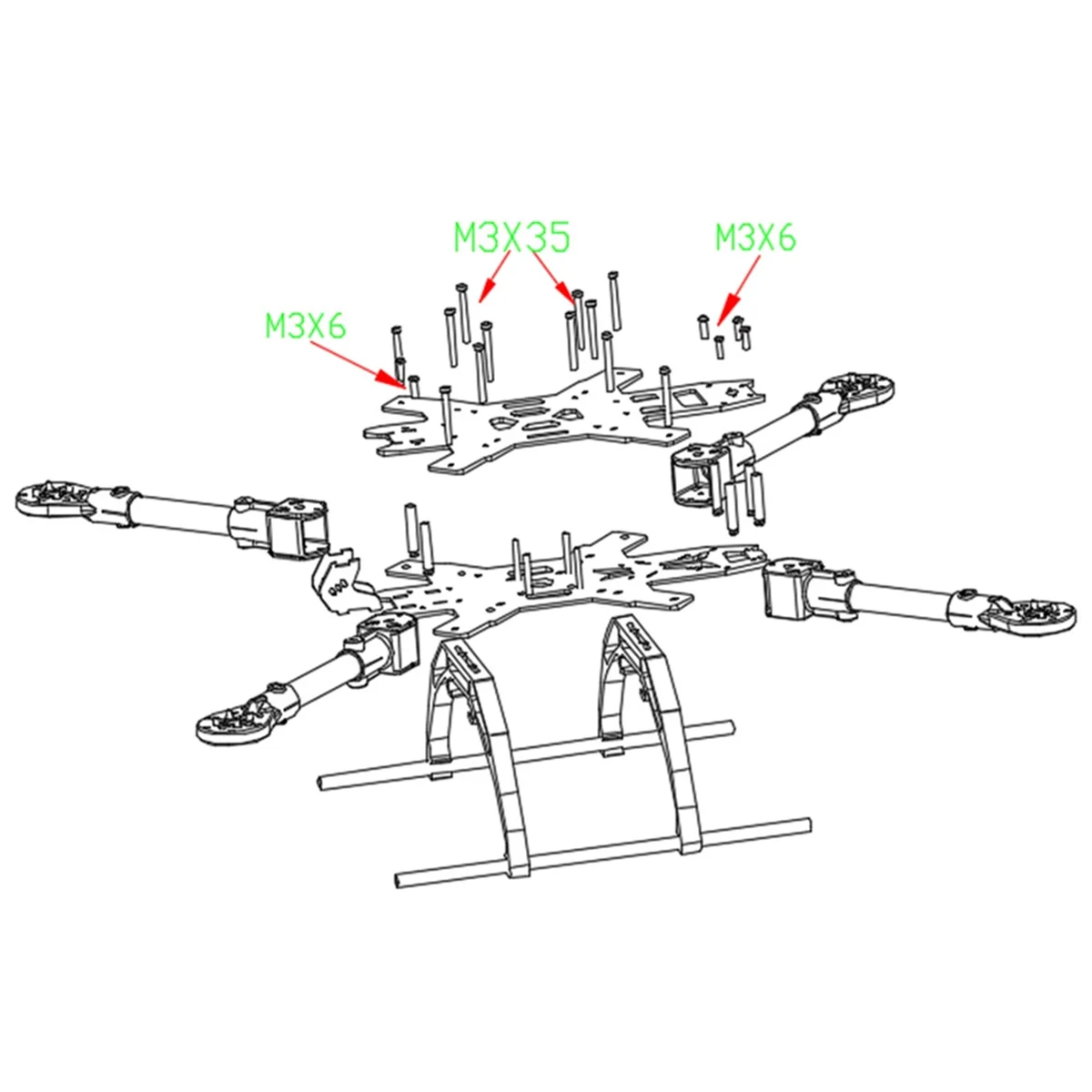 15inch FPV Racing Drone Frame Carbon Fiber Quadcopter FPV Freestyle Frame for Enhanced Flight Stability & Performance