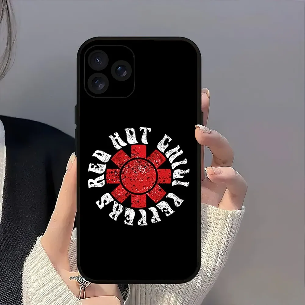 Band Red Hot C-Chili P-Peppers R-RHCP Phone Case For iPhone 8 14 15 13 12 11 Mini X Xr XS Pro MAX Plus Shell