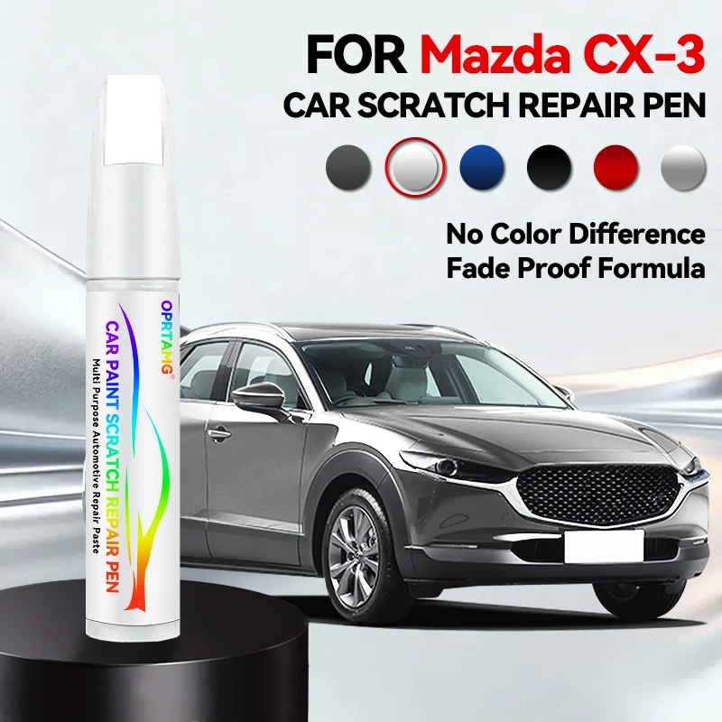 

Ручка-корректор для ремонта краски, средство для удаления царапин, аксессуары для автомобиля Mazda CX3, цвета: белый 34K, синий 42M, 41B, черный 16W, 38A, золотой серый 46GPu