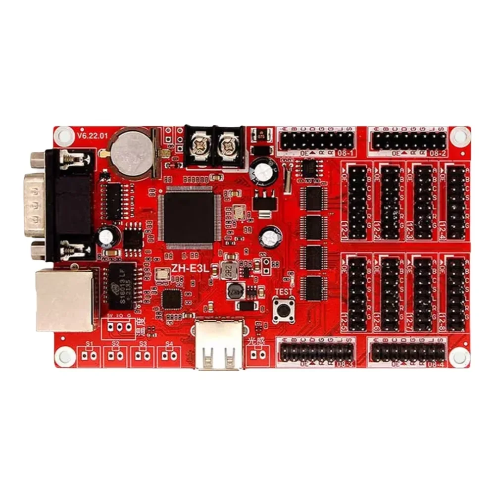 ZH-E3L Single Dual Color Control Card Ethernet Port USB Flash Drive Serial Port LED Screen Points 128x512 Sign