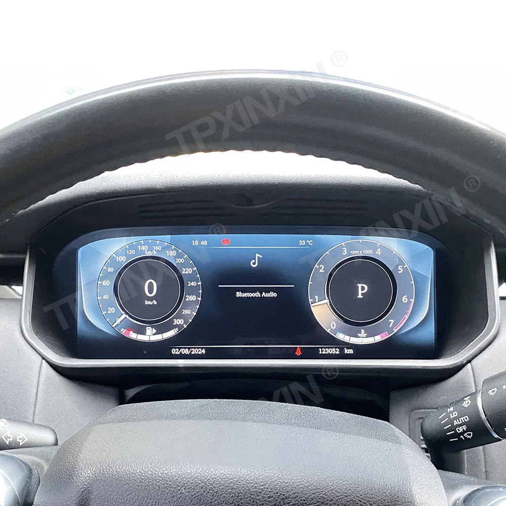 Car Digital Cluster For Land Rover Discovery 5 2017-2021 LCD Instrument Panel Speedometer Auto Dash Virtual Cockpit 2Din Odomete