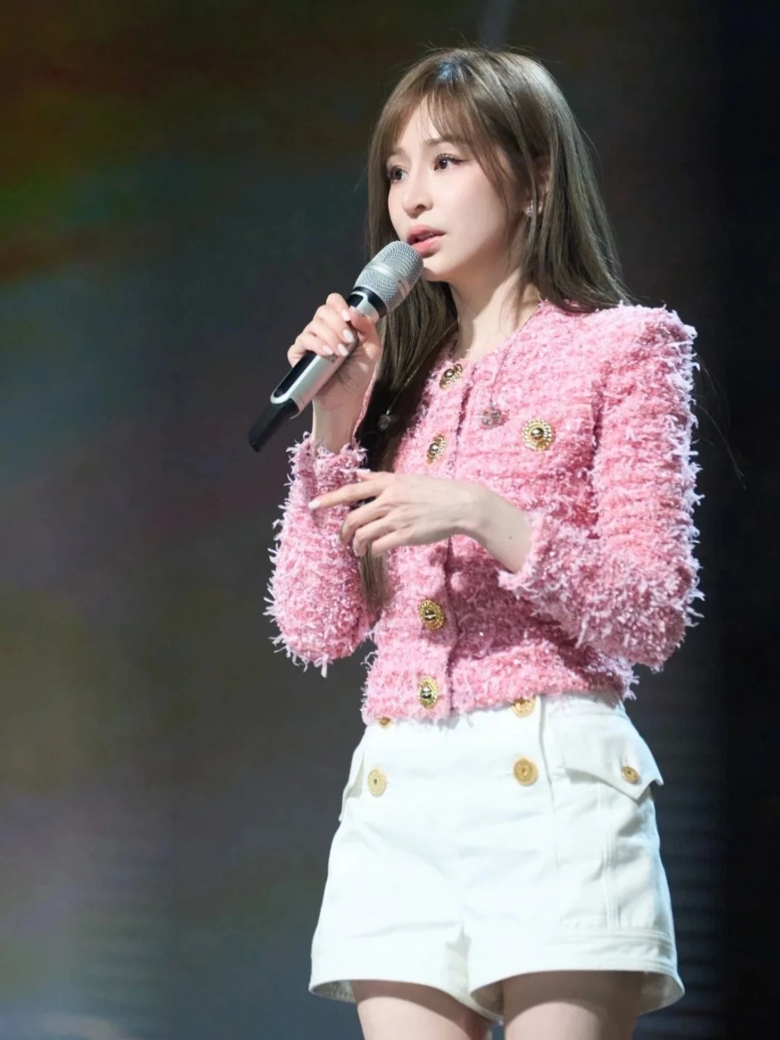 

Розовое пальто с кисточками, женская модная весенняя верхняя одежда Ele Ladylike Sle, чистый цвет, материал, застежка на пуговицы