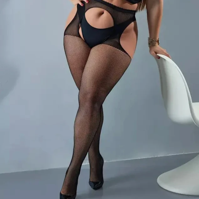 Solid Color Women BodyStockings Plus Size Pantyhose Porn Lingerie Lady Thigh High Long Socks Erotic Lady Net Hosiery Sexy Tights