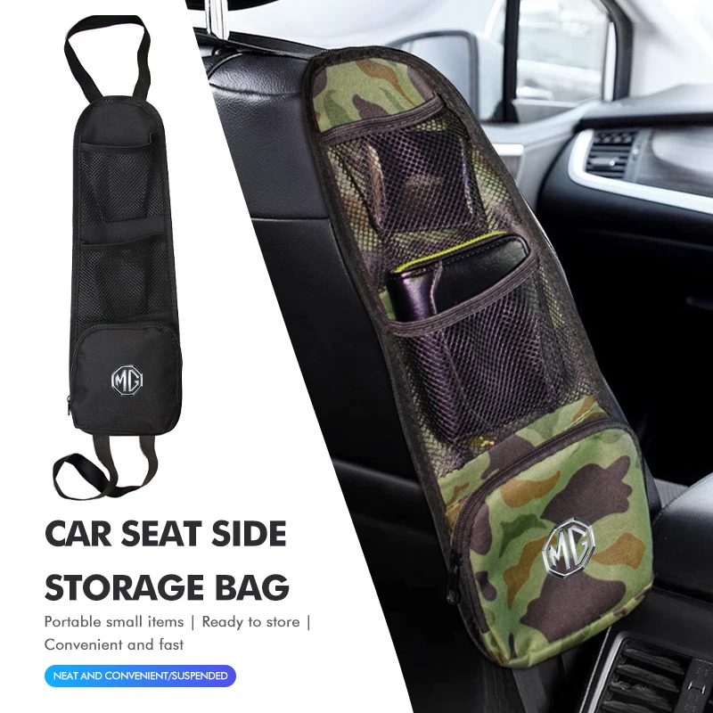Bolsa de relleno para huecos de asiento de coche, organizador de múltiples compartimentos de tela Oxford para MG Hector TF GT ZR RX5 RX8 350 550