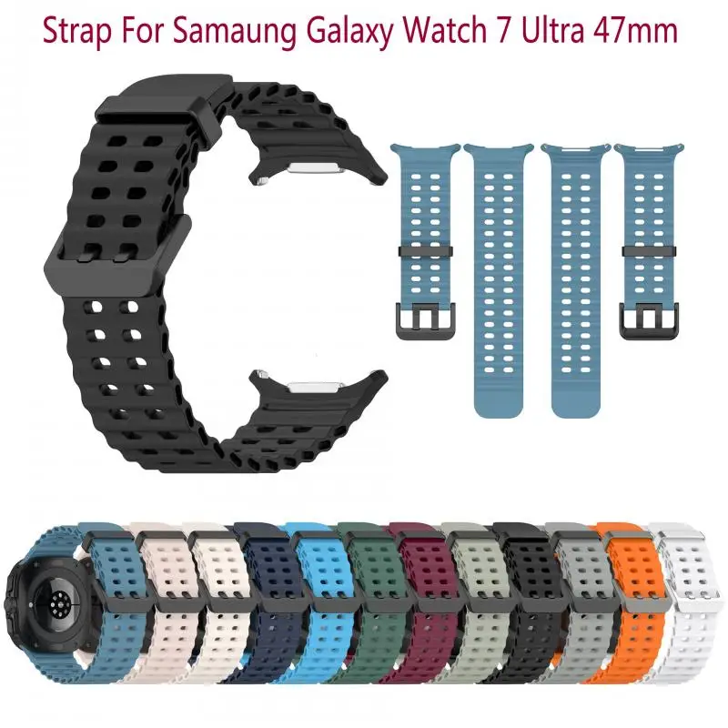 

Suitable for Samsung Galaxy Watch Ultra 47mm Ocean Silicone Strap Galaxy Watch Ultra Correa Official Sports Replacement Strap