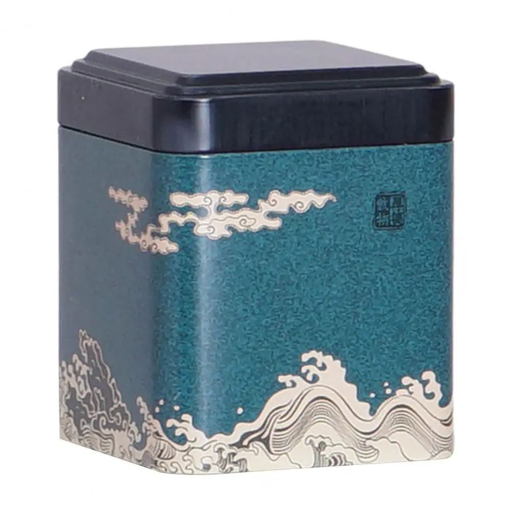 Tea Can Moisture-proof Portable Metal Wide Application Tea Storage Box for Home Multi-function Tea Containers for Living Room