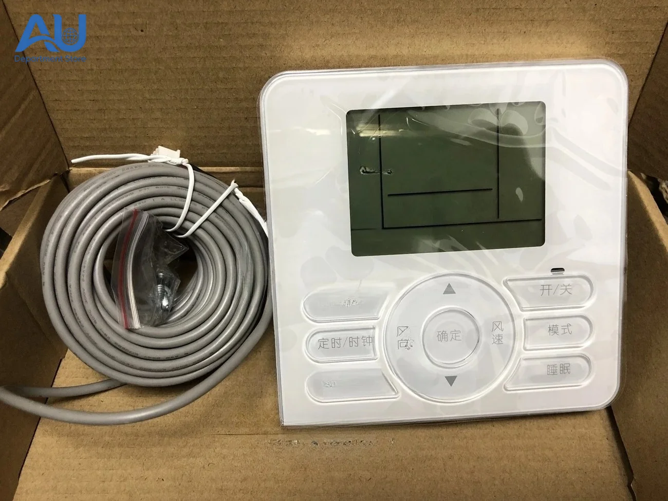 Central air conditioning duct machine thermostat, panel wire control, hand operator WD03AC air conditioner wire control