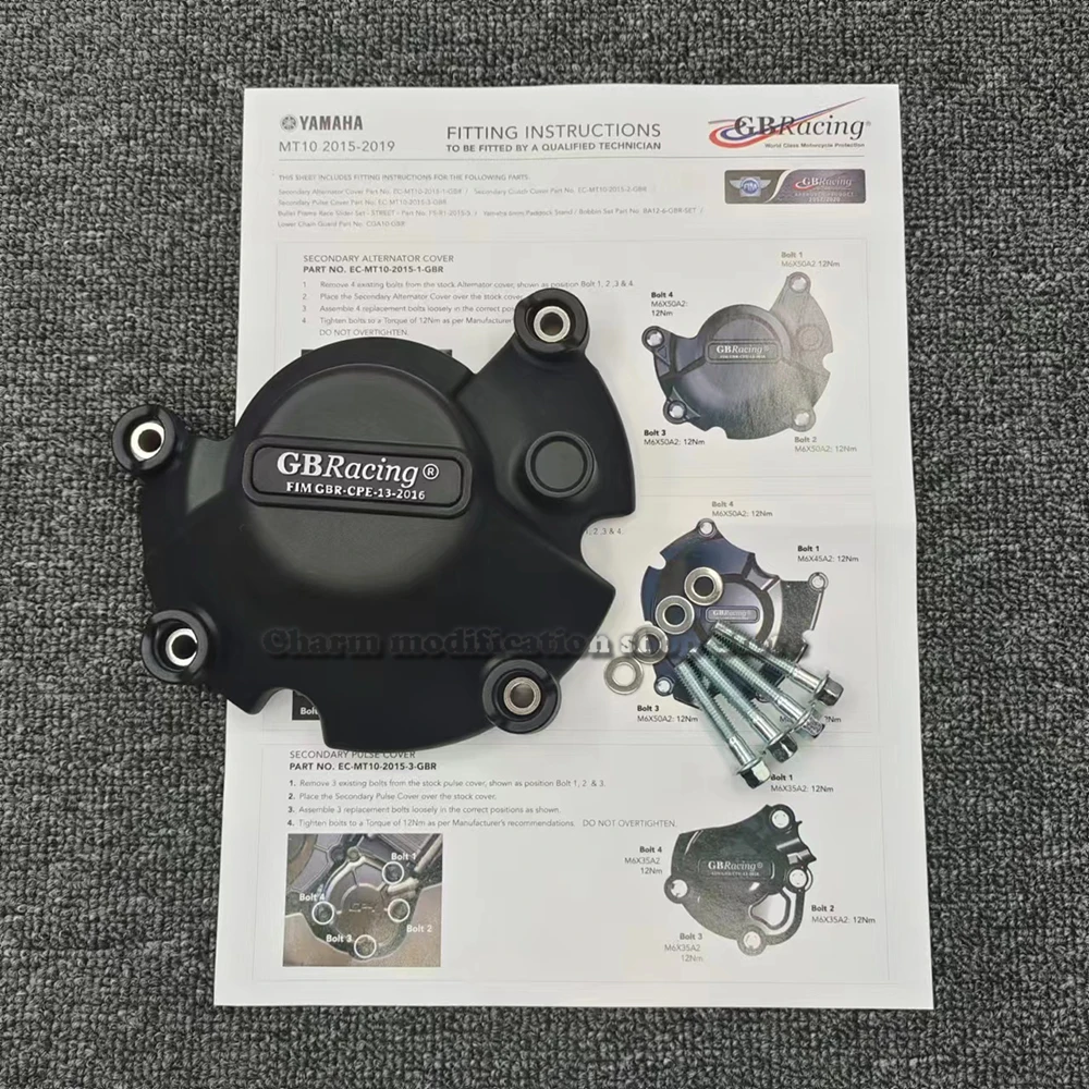 Untuk YAMAHA YZF R1 R1M 2015 2016 2017 2018 2019 2020 2021 sepeda motor untuk GBracing aksesoris penutup mesin Set Case