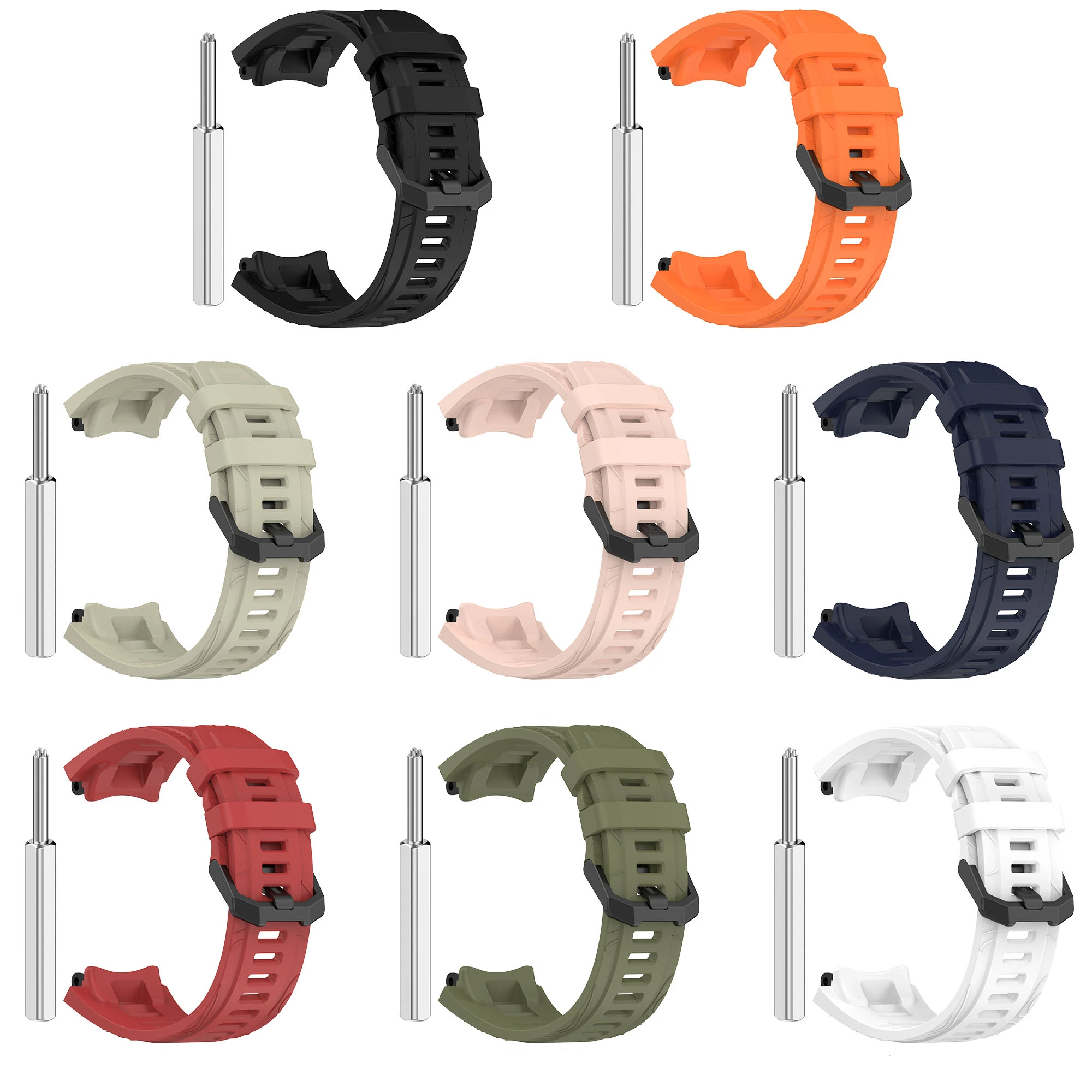 Silicone Watch Strap For Amazfit T Rex 3 Replacement Sports Watch Band Bracelet Wristband For Huami Amazfit Trex 3 Accessories
